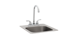 Bull 15" Stainless Steel Sink w/ Faucet