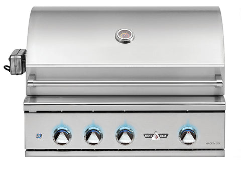 Delta Heat 3-Burner 32" Built-in Grill with Infrared Rotisserie