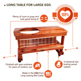 Long Table for Large Big Green Egg by JJ George