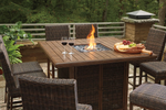 Paradise Trail Outdoor Bar Table with Fire Pit